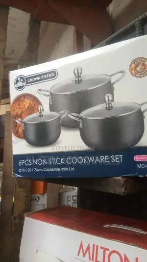 6 Pcs Non Stick Cooking Pot