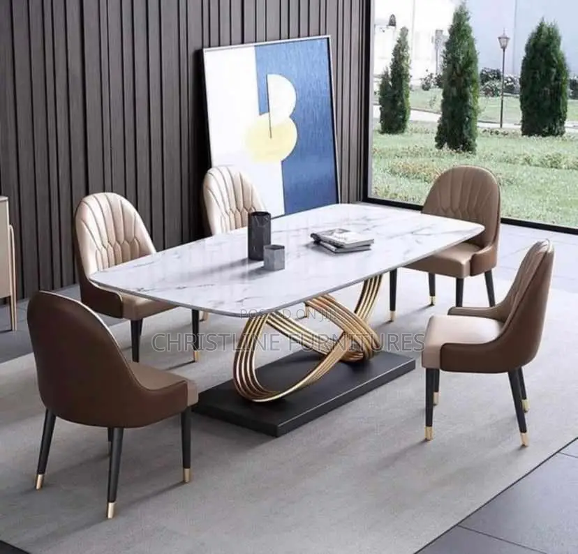 Quality Marble Top Dining Table Set