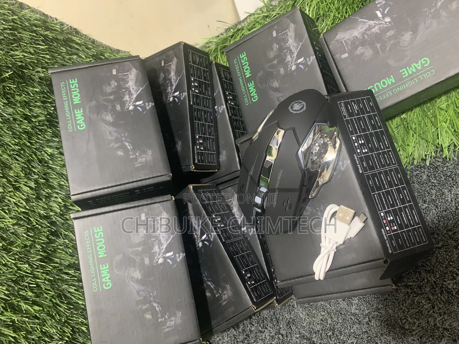 Bluetooth Wireless Gaming Mouse Rechargeable RGB Light