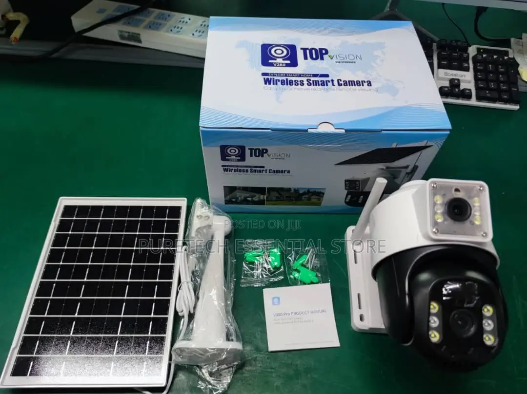 Solar Powered PTZ Camera Dual Lens