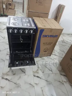 Gas Cooker 4 Burner Face With Oven