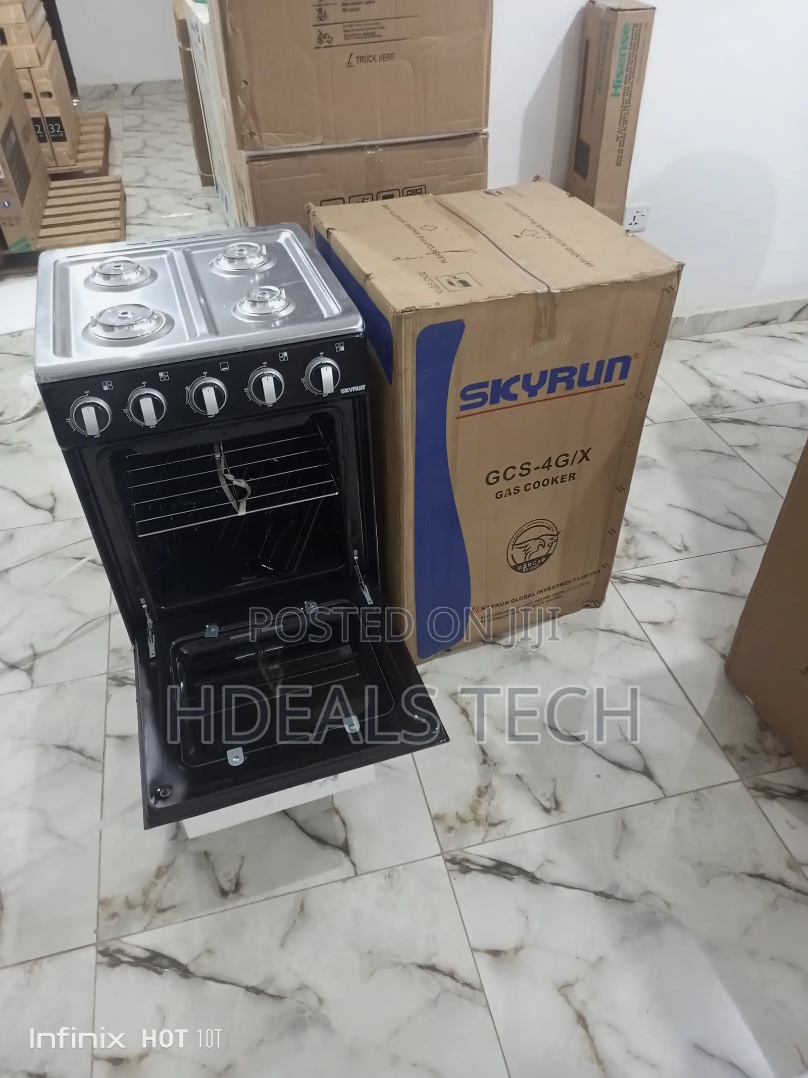 Gas Cooker 4 Burner Face With Oven