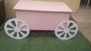 Pink Cart Cake Table Is Available for Rent in Ikorodu