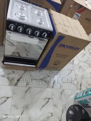 Gas Cooker 4 Burner Face With Oven