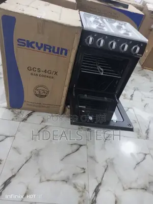 4 Gas Burner Standing Cooker With Oven
