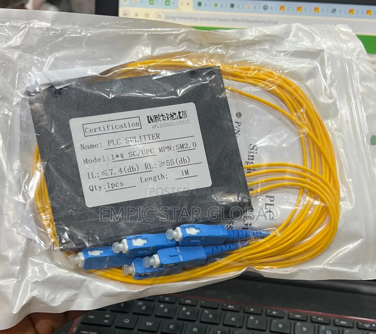 Fiber Splitter 1x4 PLC