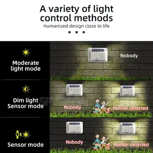 Solar Powered Motion Sensored Wall Lamp