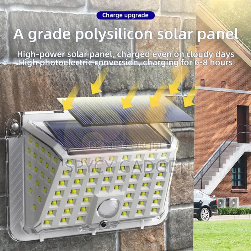 Solar Powered Motion Sensored Wall Lamp