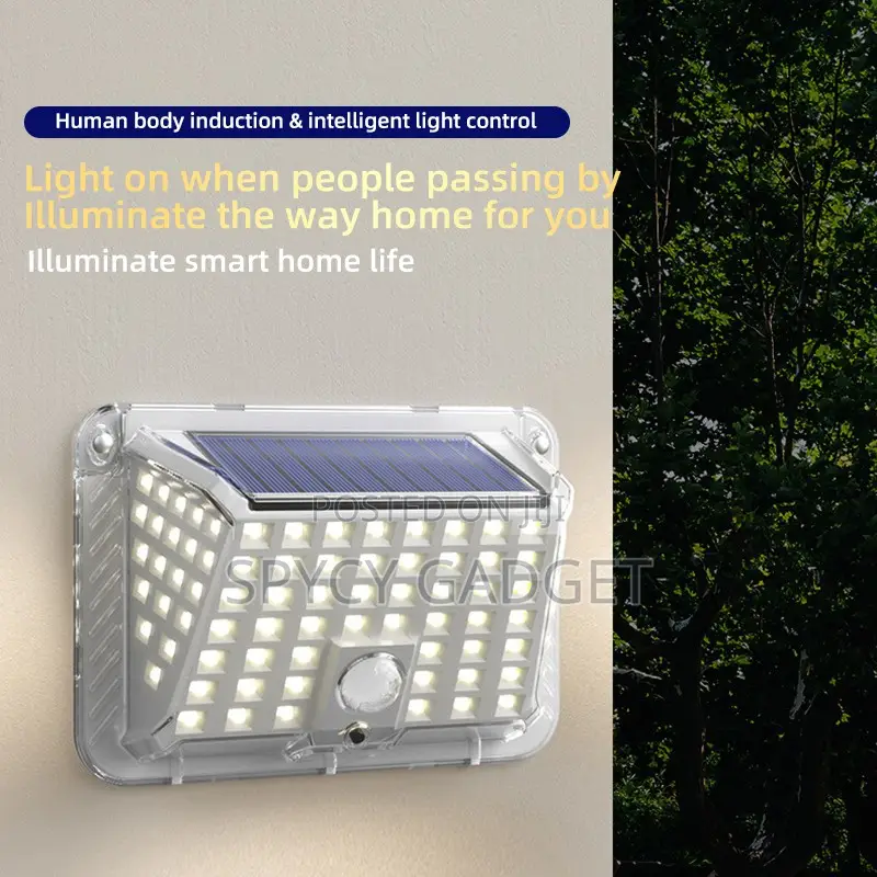 Solar Powered Motion Sensored Wall Lamp