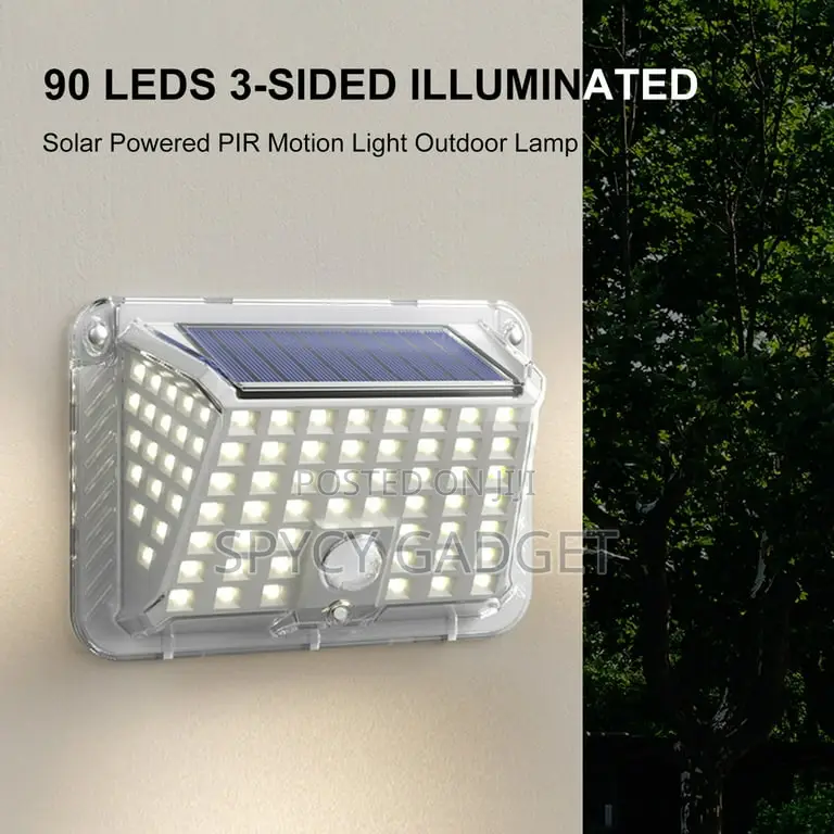 Solar Powered Motion Sensored Wall Lamp