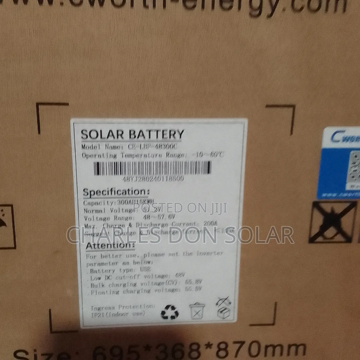 Lithium Battery 15kw Cworth