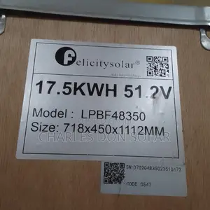 17.5kwh 51.2v Felicity Lithium Battery
