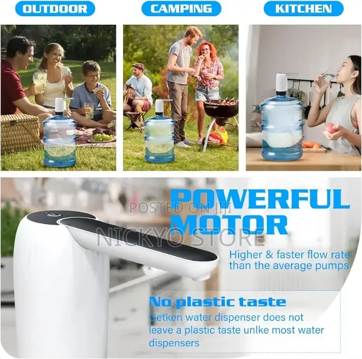 Automatic Drinking Water Jug Dispenser With USB Charging