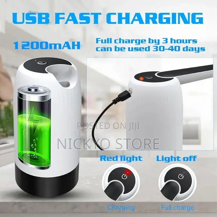 Automatic Drinking Water Jug Dispenser With USB Charging