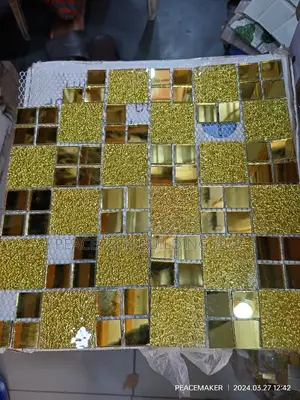 Gold and Silver Mosaic Tiles