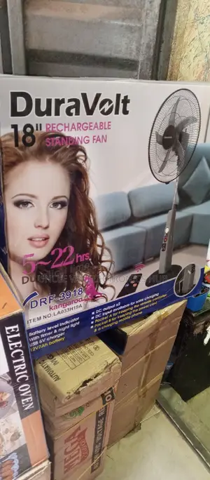 Duravolt 18" Rechargeable Fan
