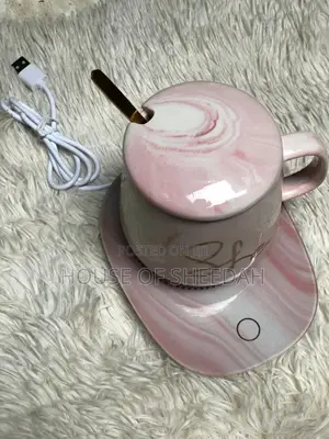 Female Coffee Mug Cup With Heating Pad Usb Gift Set