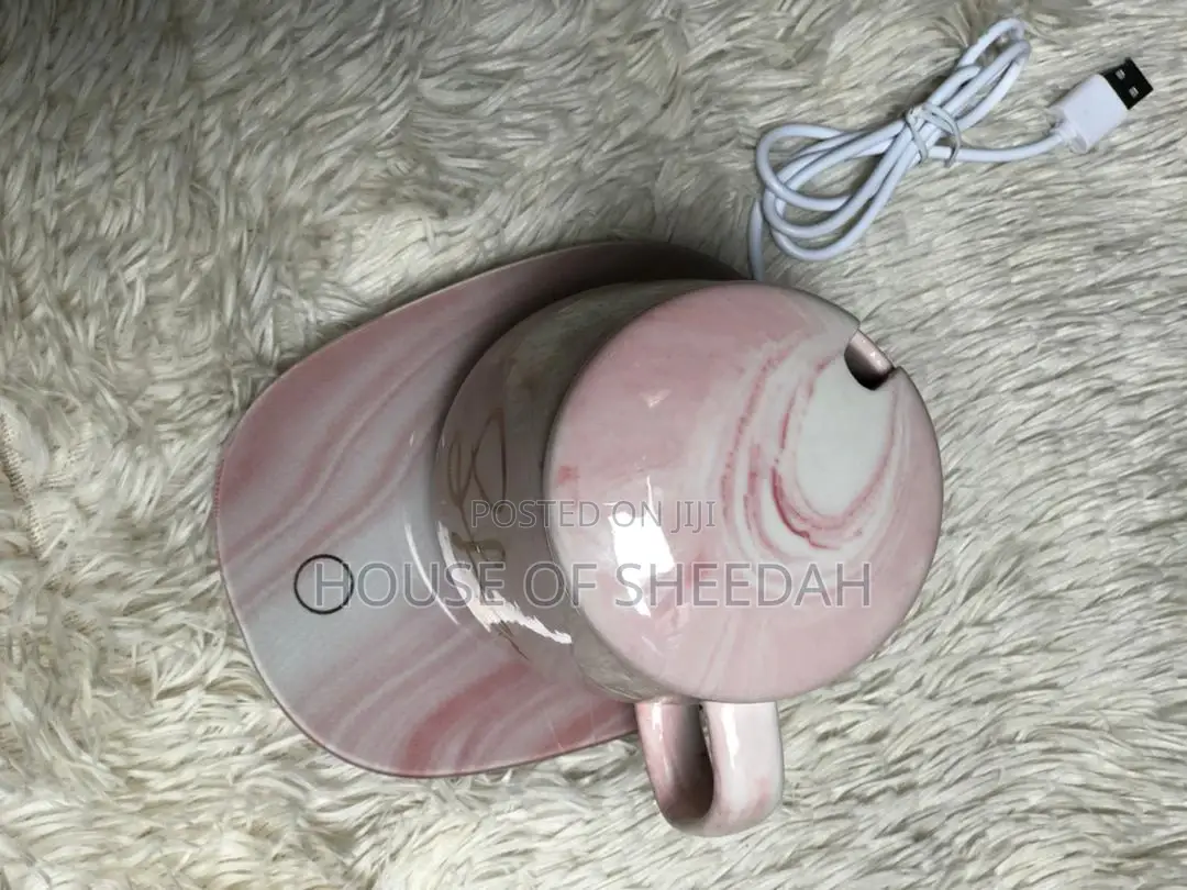 Female Coffee Mug Cup With Heating Pad Usb Gift Set