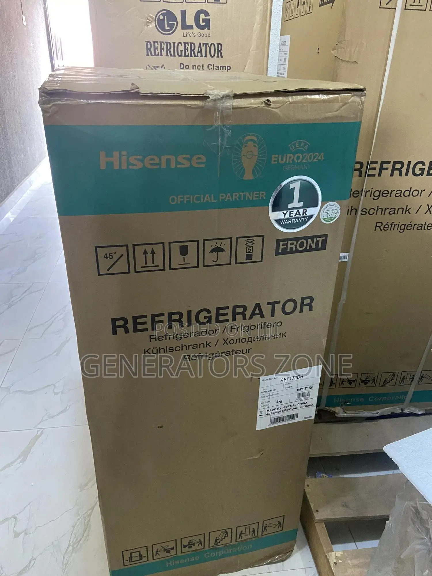 124L Hisense Double Door Refrigerator