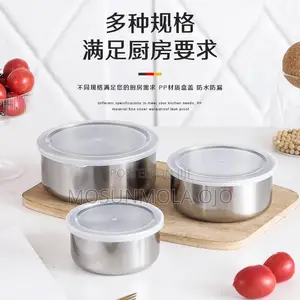 5 in 1 Airtight Storage Stainless Steel Bow