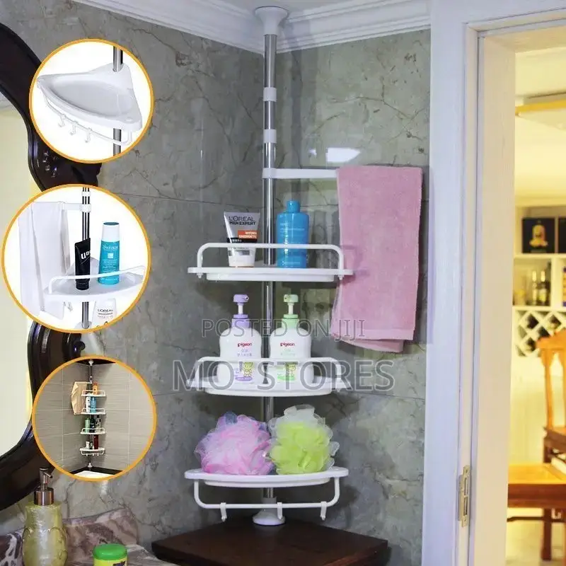 Multi Purpose Bathroom Corner Shelf