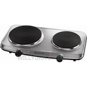 Russell Hobbs Double Hot Plate Electric Stainless Steel Hob