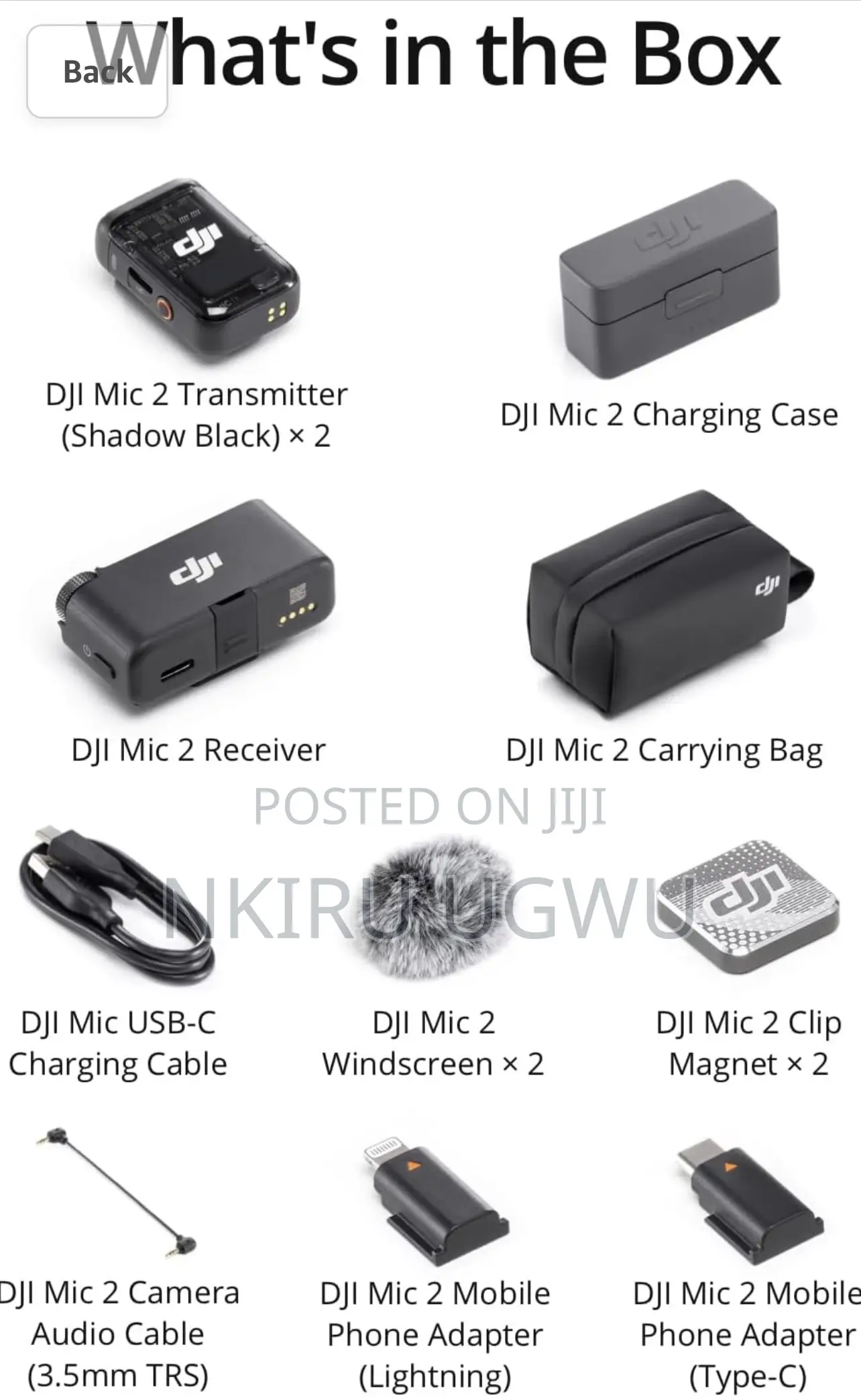 Dji Mic 2 (2 Tx + 1 Rx + Charging Case)