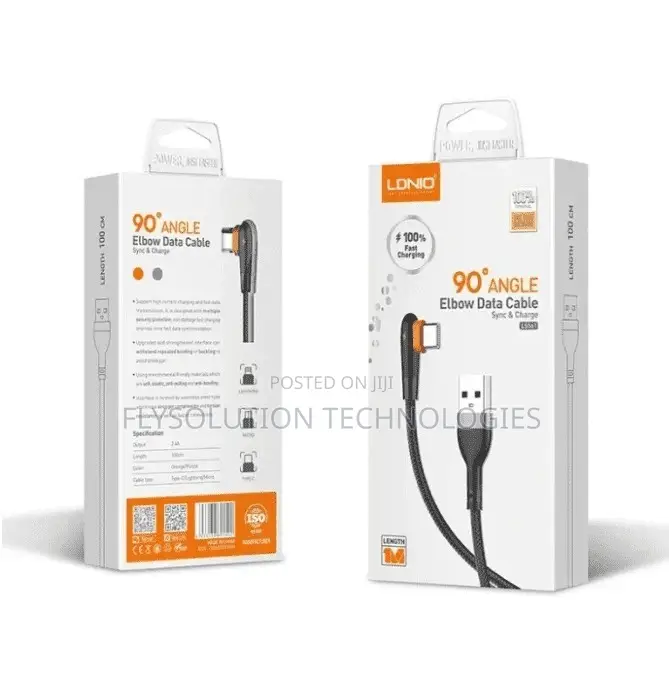 Ldnio Ls561 1m Type C Elbow Data Cable