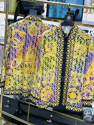 Fendi Luxury Silk Shirts Best Quality Available In Store