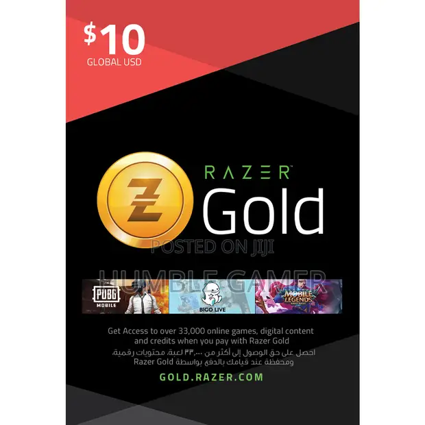 Razer Gold $10 PIN Gift Cards And More in Central Business
