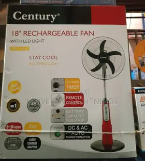 Solar Rechargeable Fan AC / DC