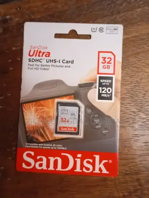 S/D Card Sandisk 32GB. (120) Speed Card