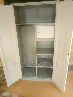 Quality Metal Wardrobe/Bookshelf With Safe