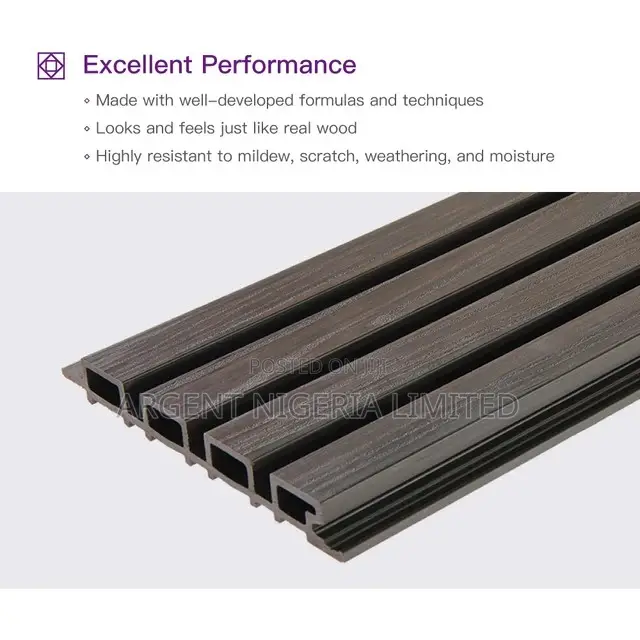 Pvc Wpc Cladding Flutted Wall Panel