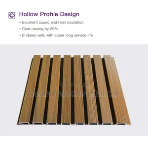 Pvc Wpc Cladding Flutted Wall Panel