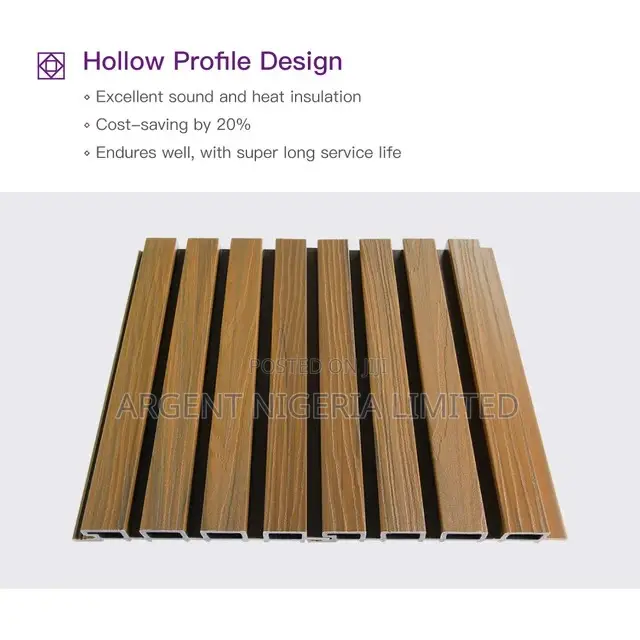 Pvc Wpc Cladding Flutted Wall Panel
