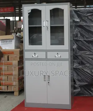 Quality Metal Bookshelf With Drawers
