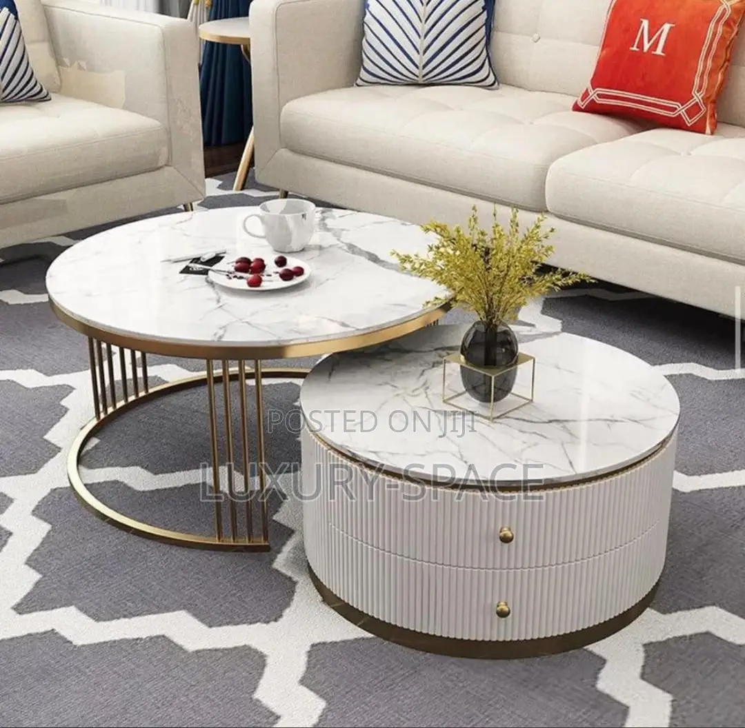 Unique Marble Center Table Set