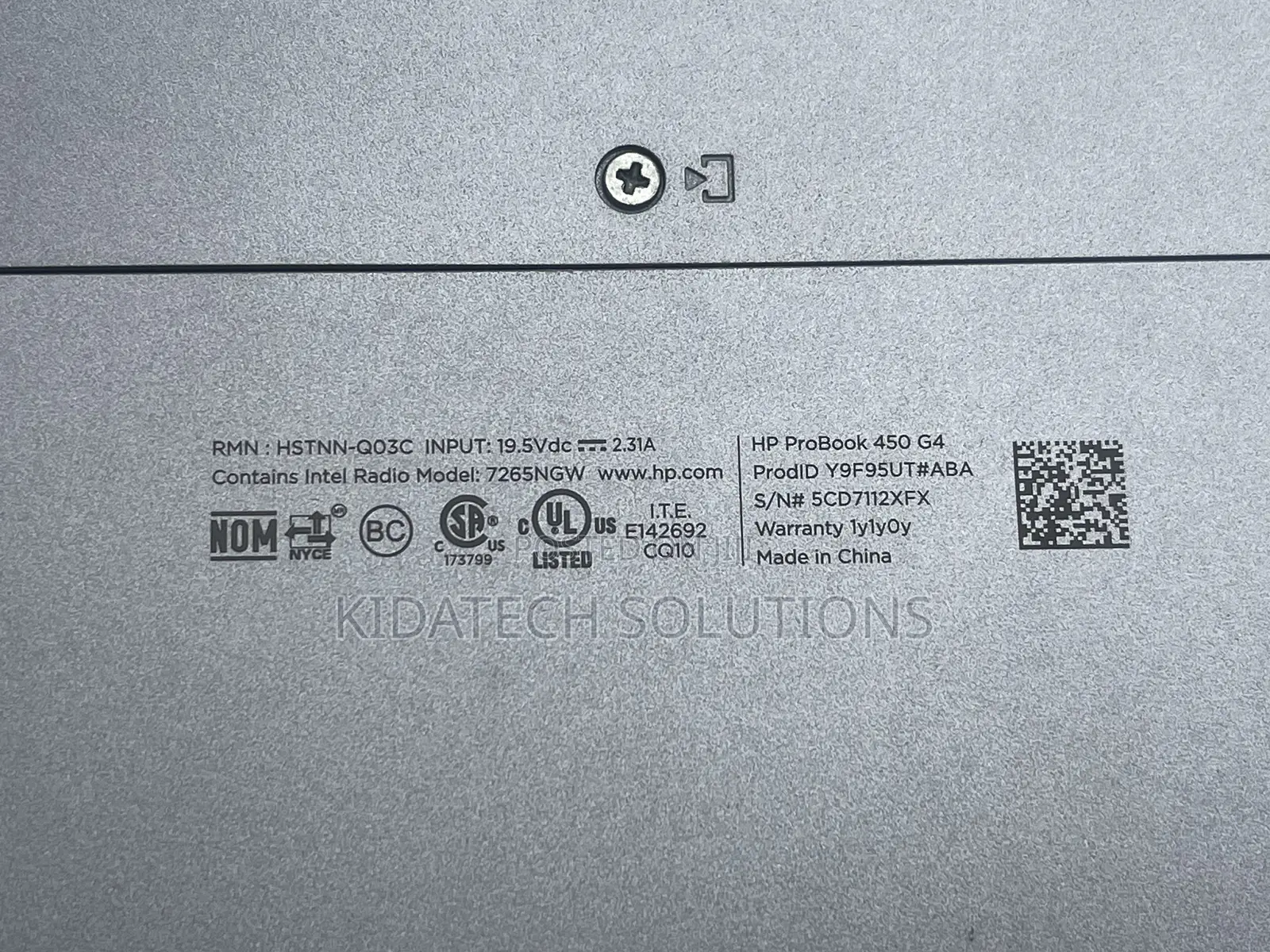 Laptop HP ProBook 450 G4 8GB Intel Core I5 SSD 256GB