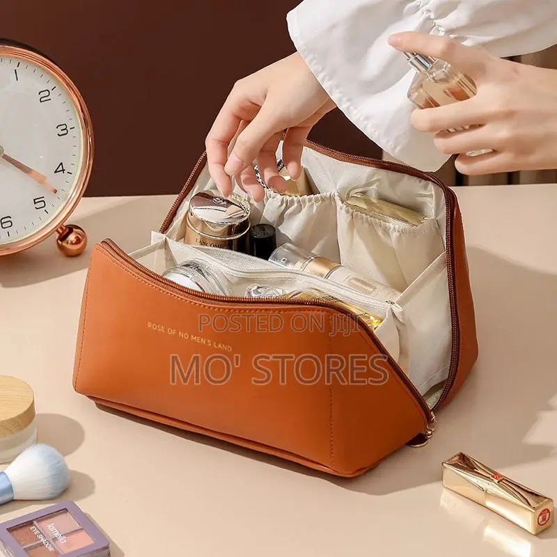 Cosmetics Leather Bag