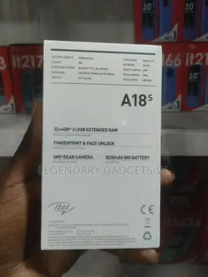 New Itel A18s 32 GB Black