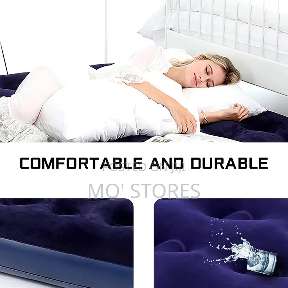 Inflatable Bed With Manual Pump
