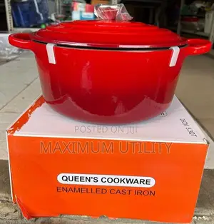 Queens Cookware Enameled 26cm , 5.3,Ltrs Cast Iron Pot