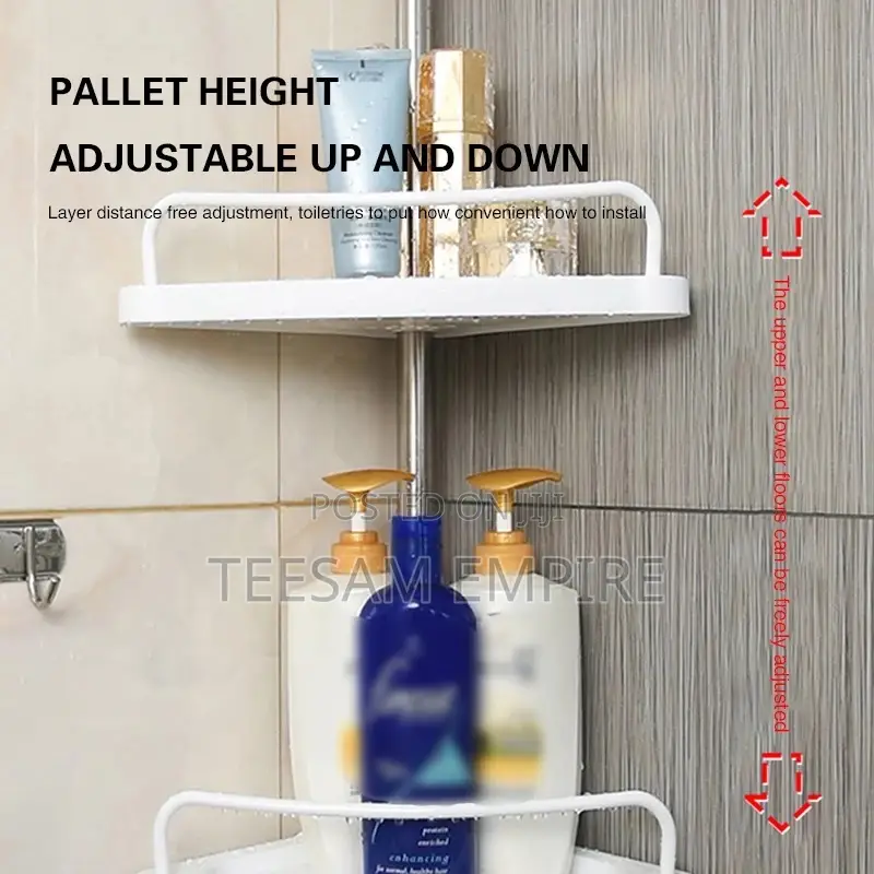Multi-Purpose Bathroom Corner Shelve