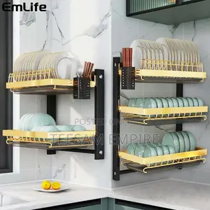 Wall Mounted 3 Layer Plate Rack
