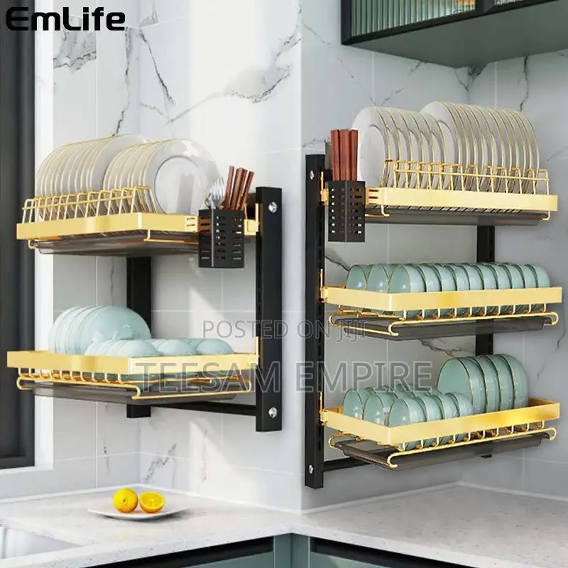 Wall Mounted 3 Layer Plate Rack