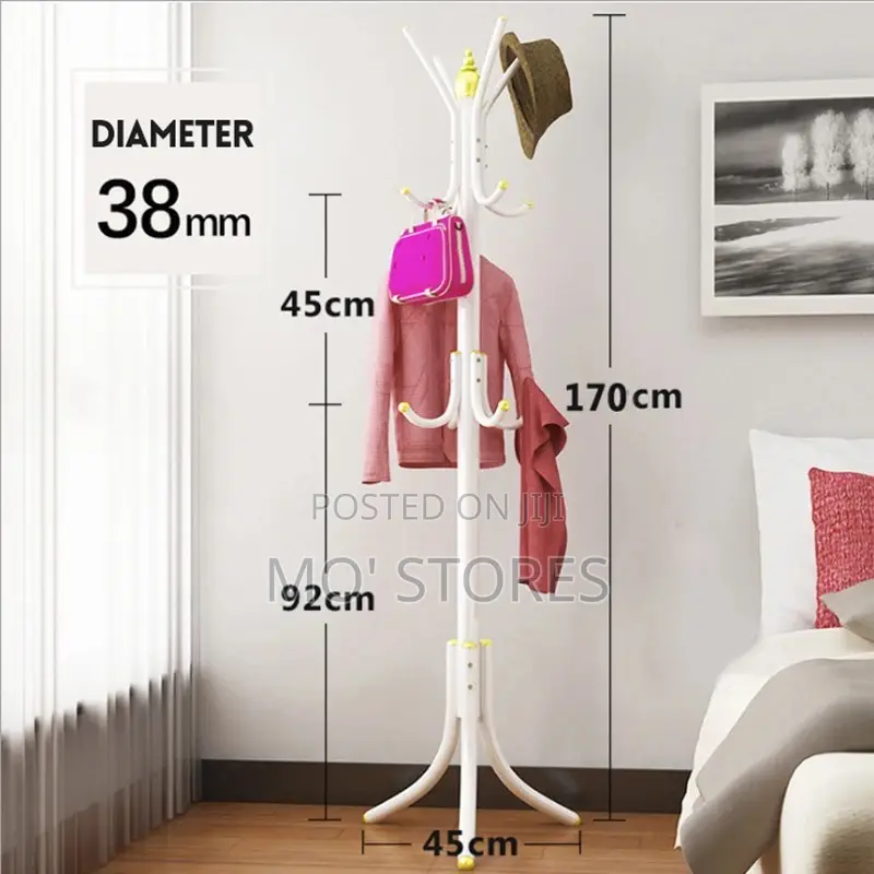 12 Hooks Wall Coat Rack