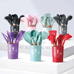 Photo - 12 Pieces Silicone Cooking Spoon Set