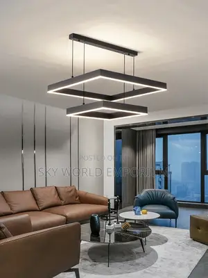 Modern Nordic Square Bar Chandelier