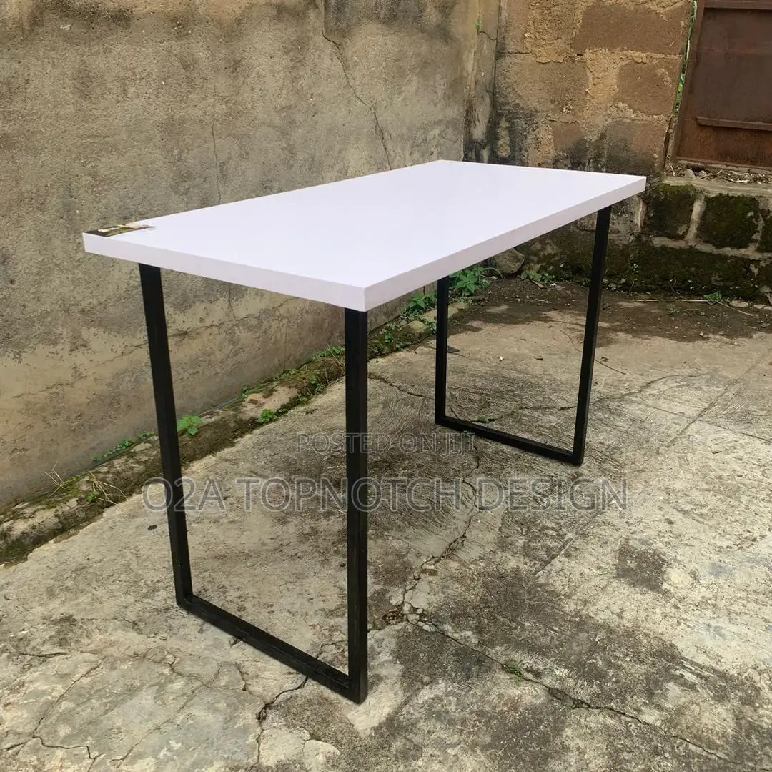 Desk Home Office Table With Metal Legs.